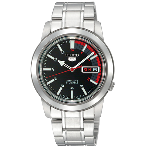 Seiko 5 Sports Automatic SNKK31K1, Orologio Da Uomo Automatico, Acciaio Inossidabile, Quadrante Nero